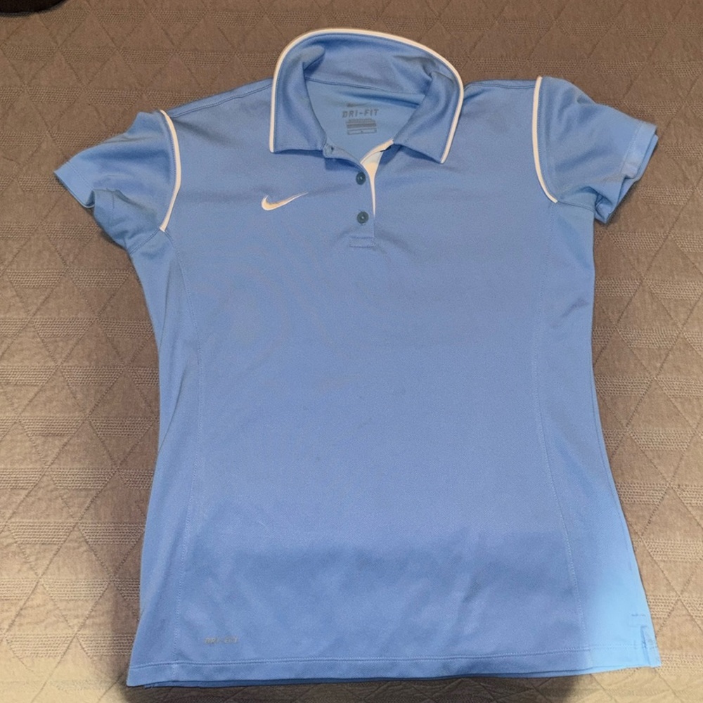 Nike women’s Dri-Fit golf tee.